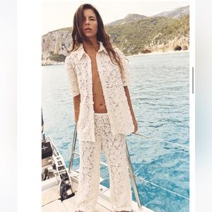 Zara woman Crochet shirt